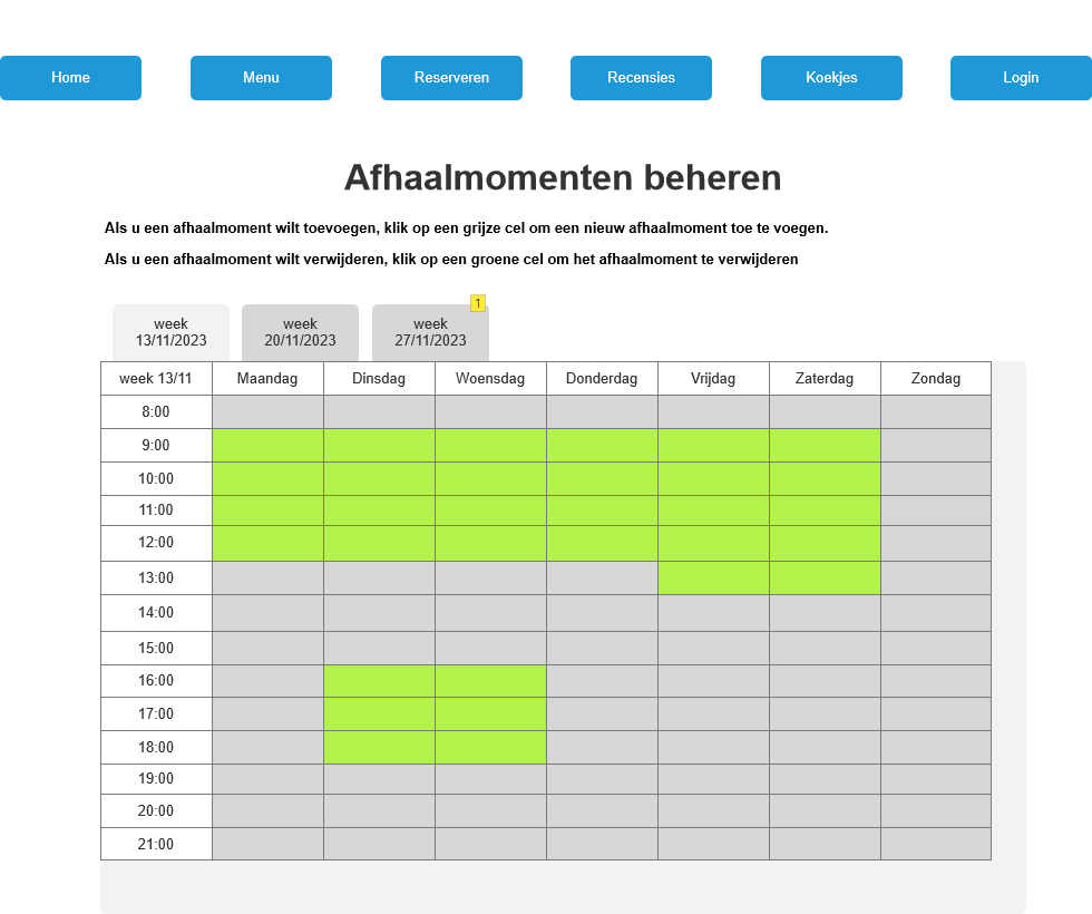 Requirements Analysis Living Room Restaurant