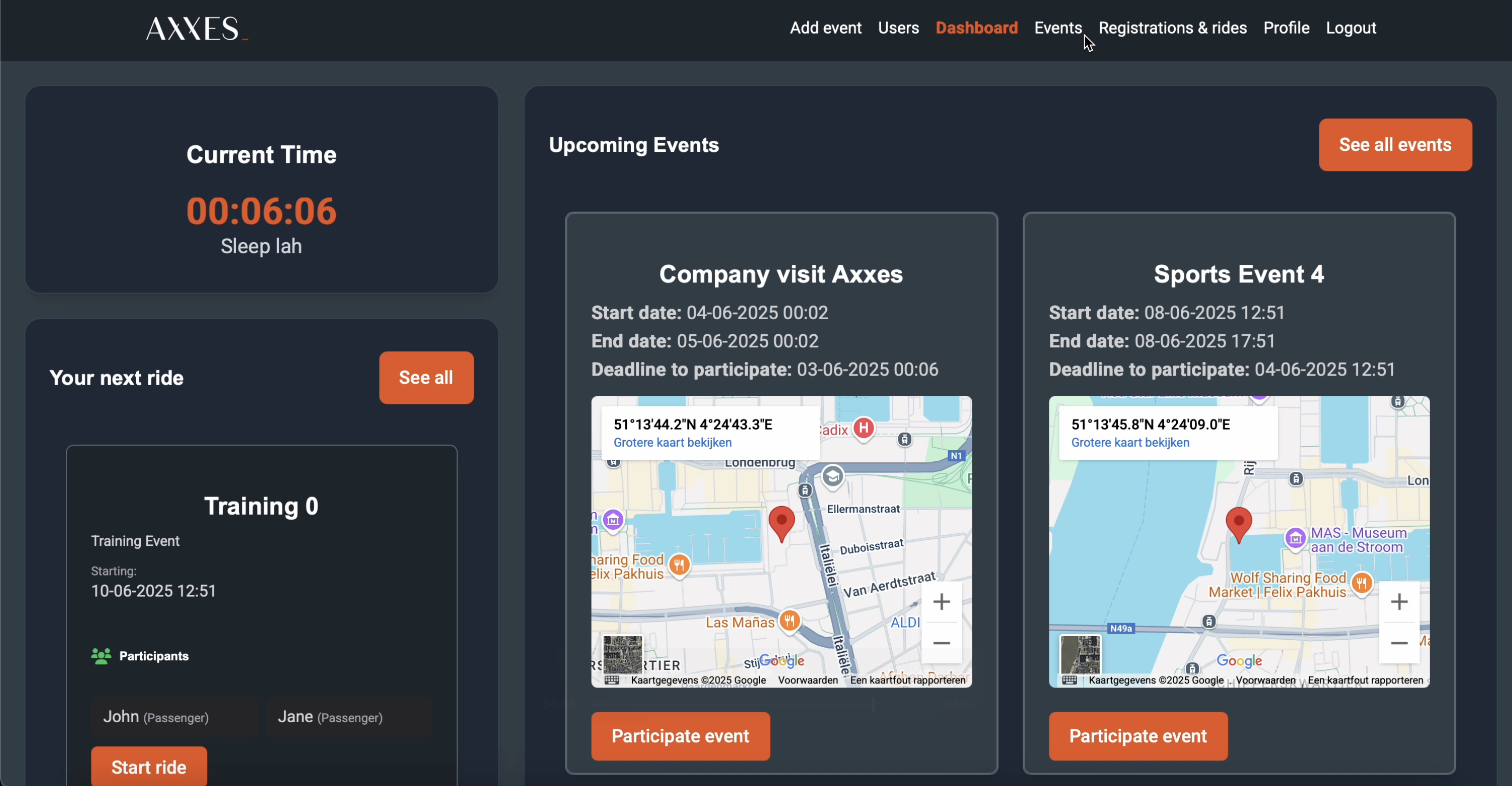 Carpool applicatie