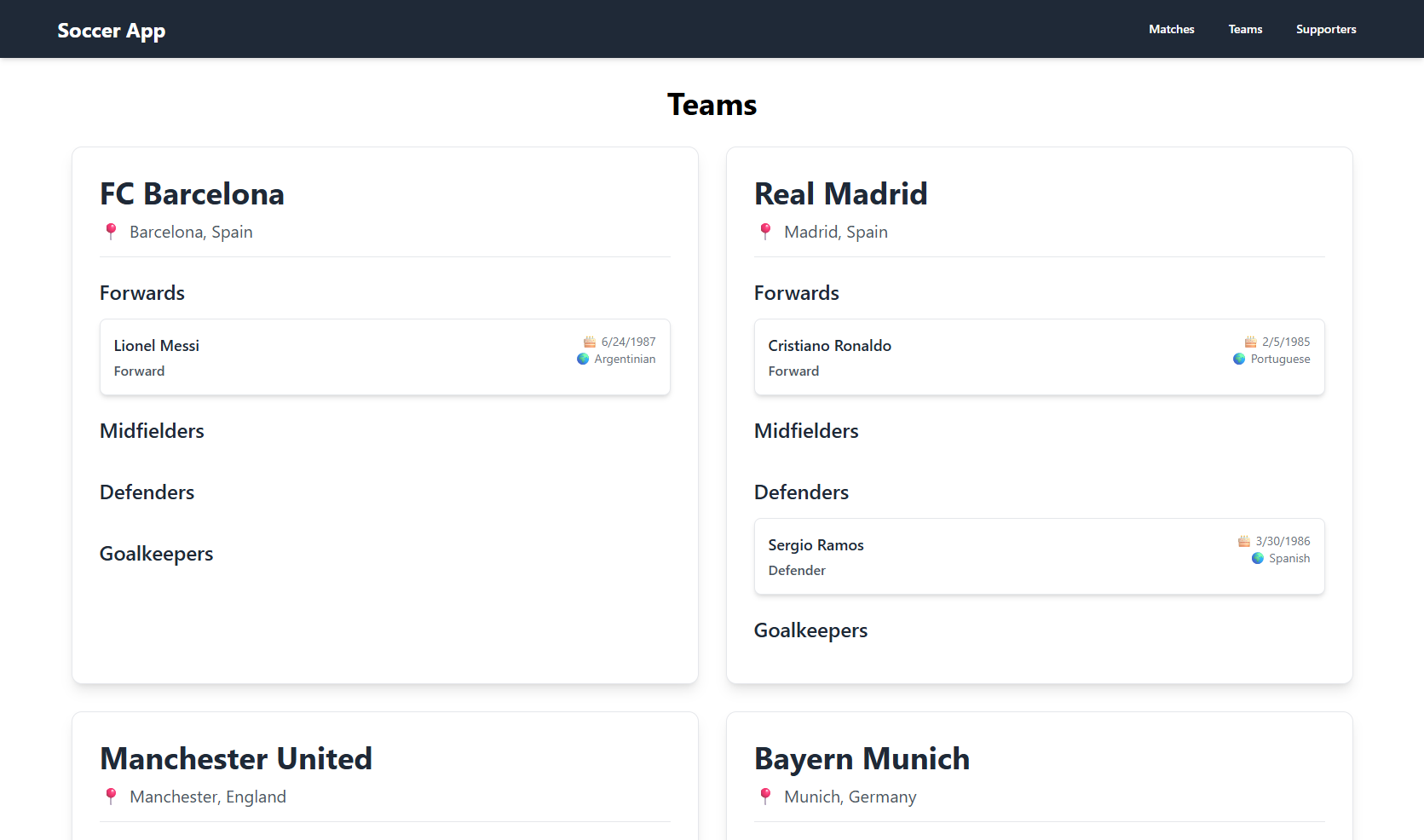 Java Microservices: Football